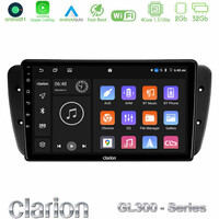 Clarion Gl300 Series 4core Android11 2+32gb Seat Ibiza 2008-2012 Navigation Multimedia Tablet 9 με Carplay &Amp; Android Auto u-gl3-St0499