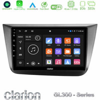 Clarion Gl300 Series 4core Android11 2+32gb Seat Altea 2004-2015 Navigation Multimedia Tablet 9 με Carplay &Amp; Android Auto u-gl3-St0840
