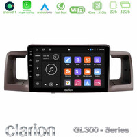 Clarion Gl300 Series 4core Android11 2+32gb Toyota Corolla 2002-2006 Navigation Multimedia Tablet 9 με Carplay &Amp; Android Auto u-gl3-Ty0254