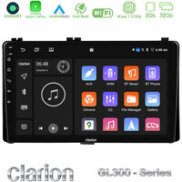 Clarion Gl300 Series 4core Android11 2+32gb Toyota Corolla/auris 2017-2019  Navigat-ion Multimedia Tablet 9 με Carplay &Amp; Android Auto u-gl3-Ty1106
