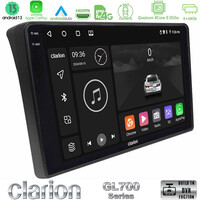 Clarion Gl700 Series 8core Android13 4+64gb Fiat Ducato/citroen Jumper/peugeot Boxer Navigation Multimedia Tablet 9 με Carplay &Amp; Android Auto u-gl7-Ft483