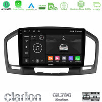 Clarion Gl700 Series 8core Android13 4+64gb Opel Insignia 2008-2013 Navigation Multimedia Tablet 9 με Carplay &Amp; Android Auto u-gl7-Op0462