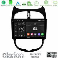 Clarion Gl700 Series 8core Android13 4+64gb Peugeot 206 Navigation Multimedia Tablet 9 με Carplay &Amp; Android Auto u-gl7-Pg0540