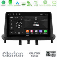 Clarion Gl700 Series 8core Android13 4+64gb Renault Megane 3 2009-2013 Navigation Multimedia Tablet 9 με Carplay &Amp; Android Auto u-gl7-Rn0718