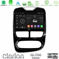 Clarion Gl700 Series 8core Android13 4+64gb Renault Clio 2012-2016 Navigation Multimedia Tablet 10 με Carplay &Amp; Android Auto u-gl7-Rn783