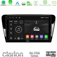Clarion Gl700 Series 8core Android13 4+64gb Skoda Octavia 7 Navigation Multimedia Tablet 10 με Carplay &Amp; Android Auto u-gl7-Sk007