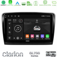 Clarion Gl700 Series 8core Android13 4+64gb Skoda Superb 2008-2015 Navigation Multimedia Tablet 9 με Carplay &Amp; Android Auto u-gl7-Sk0817
