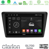 Clarion Gl700 Series 8core Android13 4+64gb Skoda Rapid 2013-2017 Navigation Multimedia Tablet 9 με Carplay &Amp; Android Auto u-gl7-Sk1067