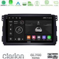 Clarion Gl700 Series 8core Android13 4+64gb Smart 451 Navigation Multimedia Tablet 9 με Carplay &Amp; Android Auto u-gl7-Sm0833