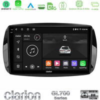 Clarion Gl700 Series 8core Android13 4+64gb Smart 453 Navigation Multimedia Tablet 9 με Carplay &Amp; Android Auto u-gl7-Sm0861