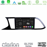 Clarion Gl700 Series 8core Android13 4+64gb Seat Leon 2013 – 2019 Navigation Multimedia Tablet 9 με Carplay &Amp; Android Auto u-gl7-St0790