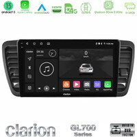 Clarion Gl700 Series 8core Android13 4+64gb Subaru Legacy/outback 2002-2008 Navigation Multimedia Tablet 9 με Carplay &Amp; Android Auto u-gl7-Su0969