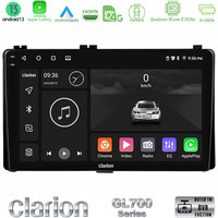 Clarion Gl700 Series 8core Android13 4+64gb Toyota Corolla/auris 2017-2019  Navigat-ion Multimedia Tablet 9 με Carplay &Amp; Android Auto u-gl7-Ty1106