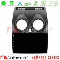 Nakamichi Nam5260 Series 4core Android12 4+64gb Nissan Qashqai j10 Navigation Multimedia Tablet 9 με Carplay &Amp; Android Auto u-n44-Ns0264