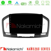Nakamichi Nam5260 Series 4core Android12 4+64gb Opel Insignia 2008-2013 Navigation Multimedia Tablet 9 με Carplay &Amp; Android Auto u-n44-Op0462