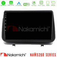 Nakamichi Nam5260 Series 4core Android12 4+64gb Renault Clio 2005-2012 Navigation Multimedia Tablet 9 με Carplay & Android Auto u-n44-Rn0003