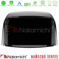 Nakamichi Nam5260 Series 4core Android12 4+64gb Renault Koleos 2007-2015 Navigation Multimedia Tablet 9 με Carplay & Android Auto u-n44-Rn0440