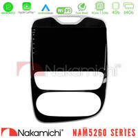 Nakamichi Nam5260 Series 4core Android12 4+64gb Renault Clio 2016-2019 Navigation Multimedia Tablet 10 με Carplay & Android Auto u-n44-Rn782