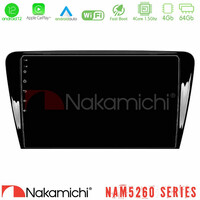 Nakamichi Nam5260 Series 4core Android12 4+64gb Skoda Octavia 7 Navigation Multimedia Tablet 10 με Carplay & Android Auto u-n44-Sk007
