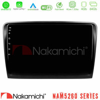Nakamichi Nam5260 Series 4core Android12 4+64gb Skoda Superb 2008-2015 Navigation Multimedia Tablet 9 με Carplay & Android Auto u-n44-Sk0817