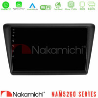 Nakamichi Nam5260 Series 4core Android12 4+64gb Skoda Rapid 2013-2017 Navigation Multimedia Tablet 9 με Carplay & Android Auto u-n44-Sk1067