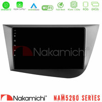 Nakamichi Nam5260 Series 4core Android12 4+64gb Seat Leon Navigation Multimedia Tablet 9 με Carplay & Android Auto u-n44-St0839