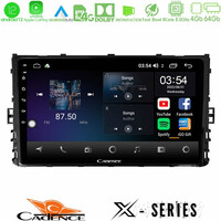 Cadence x Series vw mqb 2017-&Gt; 8core Android12 4+64gb Navigation Multimedia 9 u-x-Vw0333