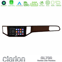 Clarion Gl700 Lite Series 8core Android11 6+128gb vw Sportsvan 2014-2020 Navigation Multimedia Tablet 9 (Ξύλινη Απόχρωση) με Carplay &Amp; Android Auto u-G76l-Vw0135br