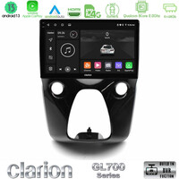 Clarion Gl700 Series 8core Android13 4+64gb Toyota Aygo | Citroen c1 | Peugeot 108 Navigation Multimedia 10 με Carplay &Amp; Android Auto u-gl7-Ty1560