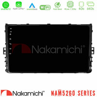 Nakamichi Nam5260 Series 4core Android12 4+64gb vw mqb 2017-&Gt; Navigation Multimedia Tablet 9 με Carplay &Amp; Android Auto u-n44-Vw0333