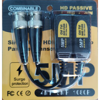 FTT10-016 1 Channel Passive HD Video Balun 5MP (ζευγος)