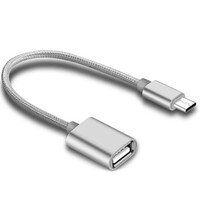 FTT4-052 ΚΑΛΩΔΙΟ Type-C σε Usb 2.0 Θηλυκό Ασημί
