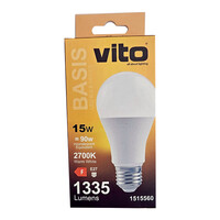 ΛΑΜΠΑ LED BASIS A60 E27 15W 1335Lm 2700K VITO