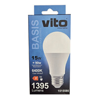 ΛΑΜΠΑ LED BASIS A60 E27 15W 1395Lm 6400K VITO