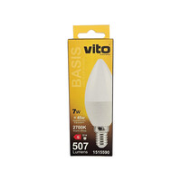 ΛΑΜΠΑ LED BASIS ΚΕΡΙ C37 E14 7W 507Lm 2700K VITO