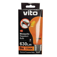ΛΑΜΠΑ LED BASIS ΕΝΤΟΜΩΝ A60 E27 9W 630Lm 1700K WAVELENGTH 600Nm VITO
