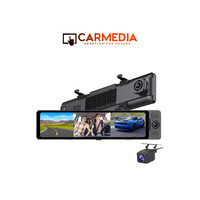 CARMEDIA CMMI 02 11.26'' Streaming Rearview Mirror - Front & Rear & Inside 3 Recording