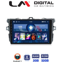 LM Digital - LM ZL4063 GPS Οθόνη OEM Multimedia Αυτοκινήτου για TOYOTA COROLLA 2006>2012  (BT/GPS/WIFI) electriclife
