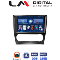 LM Digital - LM ZL4093 GPS Οθόνη OEM Multimedia Αυτοκινήτου για MERCEDES C class (W203) – CLC  2004>2008 (BT/GPS/WIFI) electriclife