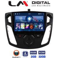 LM Digital - LM ZL4150 GPS Οθόνη OEM Multimedia Αυτοκινήτου για FORD FOCUS 2015>2018 (BT/GPS/WIFI) electriclife