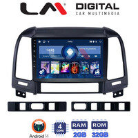 LM Digital - LM ZL4239 GPS Οθόνη OEM Multimedia Αυτοκινήτου για Hyundai SantaFe 2006 > 2013 (BT/GPS/WIFI) electriclife
