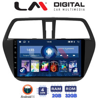 LM Digital - LM ZL4337 GPS Οθόνη OEM Multimedia Αυτοκινήτου για SUZUKI SX4 SCROSS 2014> (BT/GPS/WIFI) electriclife