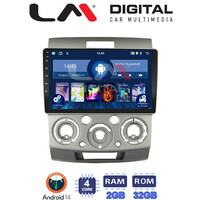 LM Digital - LM ZL4360 GPS Οθόνη OEM Multimedia Αυτοκινήτου για MAZDA BT 50  & FORD RANGER 2006>2011 (BT/GPS/WIFI) electriclife