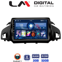 LM Digital - LM ZL4362 GPS Οθόνη OEM Multimedia Αυτοκινήτου για FORD KUGA 2013> & C-MAX 2011> (BT/GPS/WIFI) electriclife
