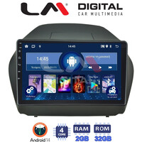 LM Digital - LM ZL4414 GPS Οθόνη OEM Multimedia Αυτοκινήτου για HYUNDAI IX35 2009>2015  (BT/GPS/WIFI) electriclife