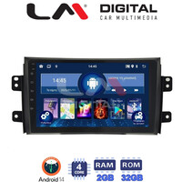 LM Digital - LM ZL4446 GPS Οθόνη OEM Multimedia Αυτοκινήτου για FIAT SEDICI & SUZUKI SX4 2005-2013 (BT/GPS/WIFI) electriclife