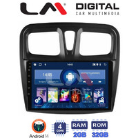 LM Digital - LM ZL4557 GPS Οθόνη OEM Multimedia Αυτοκινήτου για Dacia Santero 2012 > 2020 (BT/GPS/WIFI) electriclife