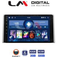 LM Digital - LM ZL4572 GPS Οθόνη OEM Multimedia Αυτοκινήτου για TOYOTA RAV 4  2019 >  (BT/GPS/WIFI) electriclife