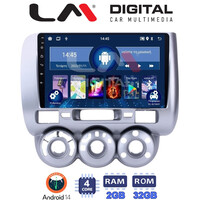 LM Digital - LM ZL4730 GPS Οθόνη OEM Multimedia Αυτοκινήτου για HONDA JAZZ 2002>2009 (BT/GPS/WIFI) electriclife