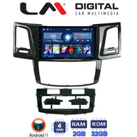 LM Digital - LM ZL4820 GPS Οθόνη OEM Multimedia Αυτοκινήτου για TOYOTA HILUX 2005>2016 (BT/GPS/WIFI) electriclife